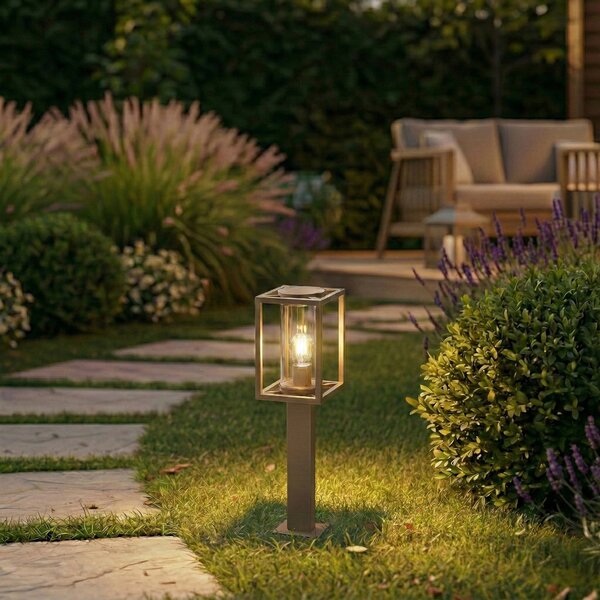 Lucande Φωτιστικό διαδρόμου Ferda, 60 cm, καφέ, IP44, ρυθμιζόμενος, Καφέ / Σκουριάς, Αλουμίνιο, σύγχρονο
