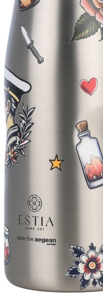 Μπουκάλι Θερμός 500ml Estia Save The Aegean Old School Ink 01-31626