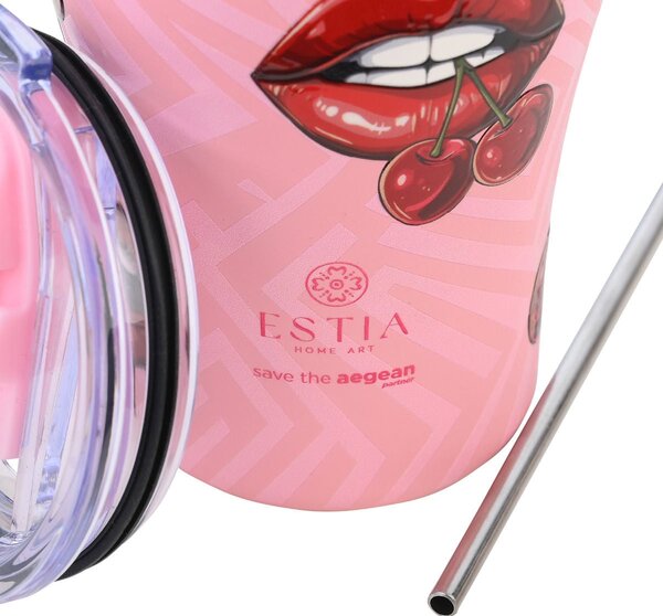 Ποτήρι Θερμός 350ml Estia Save The Aegean Blush Pop 01-31800