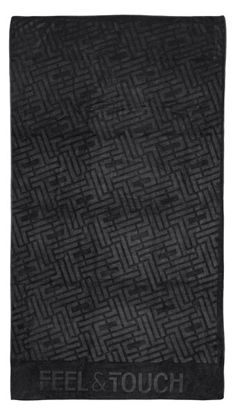 Πετσέτα Θαλάσσης (90x170) Feel & Touch Icon Black