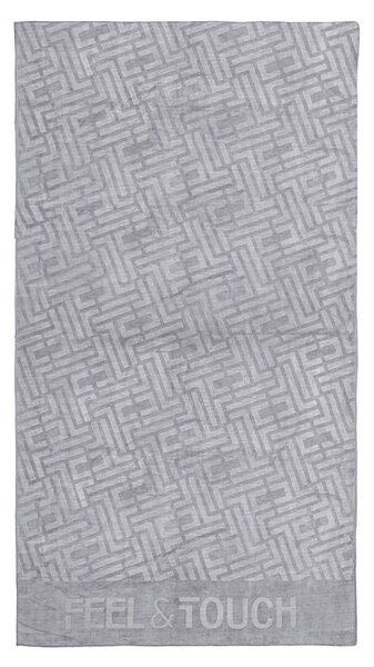 Πετσέτα Θαλάσσης (90x170) Feel & Touch Icon Titanium