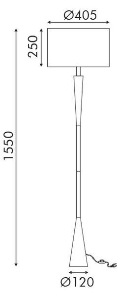 Φωτιστικό Δαπέδου Aca Plann MF240451 Black/White