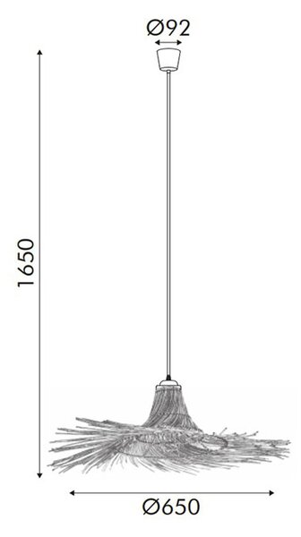 Φωτιστικό Οροφής Μονόφωτο Aca Symi HX2219P Natural