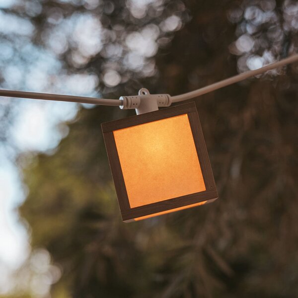 Newgarden LED ηλιακή αλυσίδα φωτισμού Vega, μπαμπού, IP44, Ξύλου, Μπαμπού, σύγχρονο