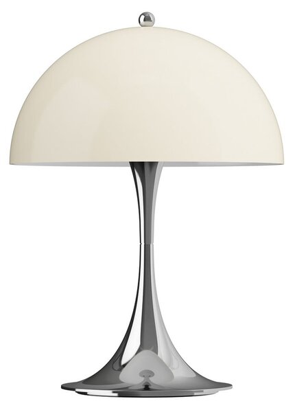 Louis Poulsen Φωτιστικό με μπαταρία Panthella PORTABLE 250 χρώμιο/μπεζ, ρυθμιζόμενος, Μεταλλικό, Σαλόνι / τραπεζαρία, Πλαστικό, σύγχρονο