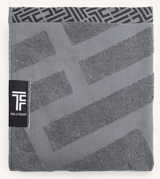 Πετσέτα Θαλάσσης (90x180) Feel & Touch Fresh Anthracite