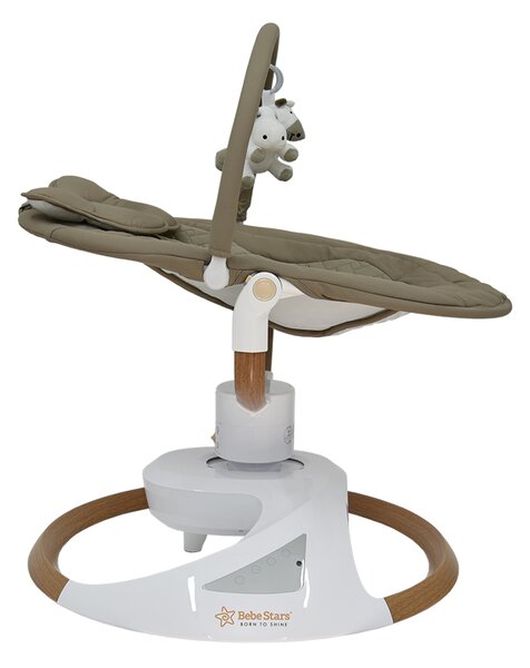 Ηλεκτρικό Ρηλάξ Με Μουσική (0+ Μηνών/Έως 9kg) Bebe Stars Snuggle Natural Beige 256-182