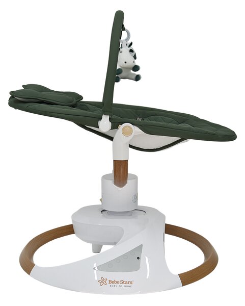 Ηλεκτρικό Ρηλάξ Με Μουσική (0+ Μηνών/Έως 9kg) Bebe Stars Snuggle Forest Green 256-176