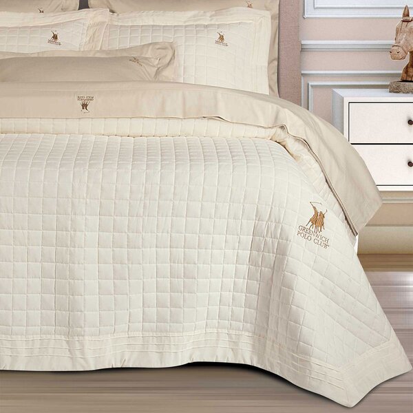 Κουβερλί King Size (240x250) Greenwich Polo Club 2355 Ecru