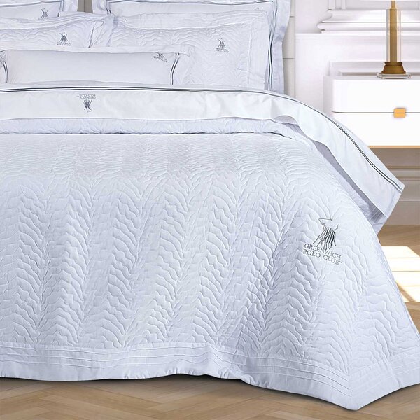 Κουβερλί King Size (240x250) Greenwich Polo Club 2351 White