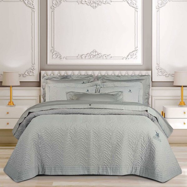 Ζεύγος Μαξιλαροθήκες Καπιτονέ (50x70) Greenwich Polo Club 2353 Grey