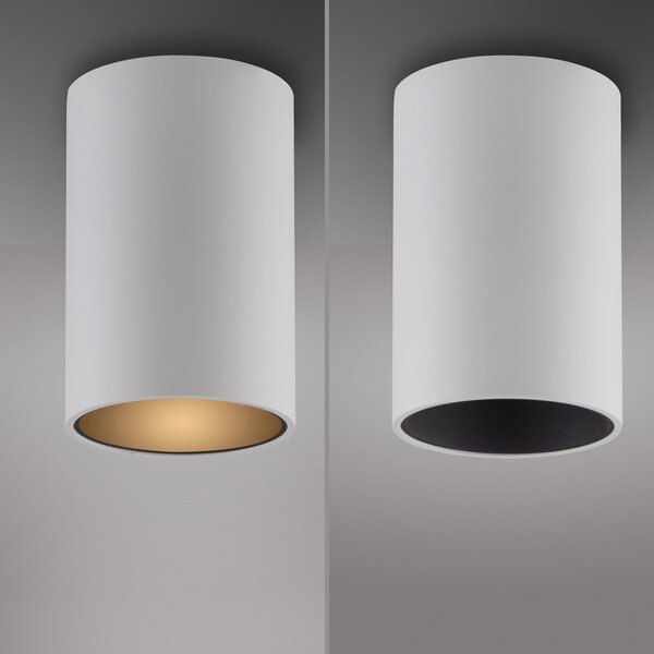 PURE Φωτιστικό οροφής LED για μπάνιο Point, λευκό, Ø 6 cm, μέταλλο, IP44, ρυθμιζόμενος, Λευκό, Μπάνιο, Μέταλλο, σύγχρονο