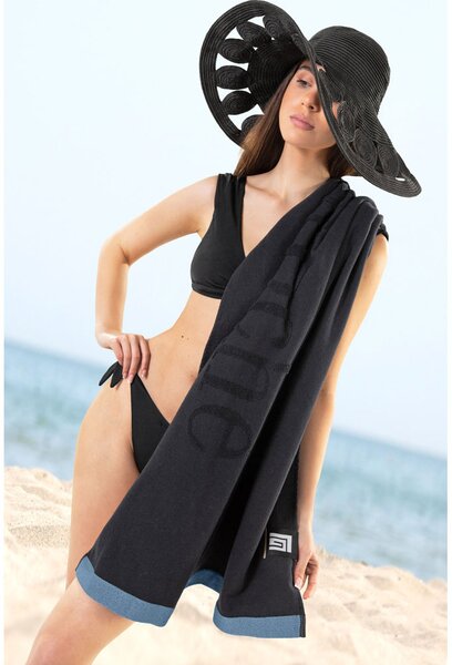 Πετσέτα Θαλάσσης (90x180) Guy Laroche Double Blue Black