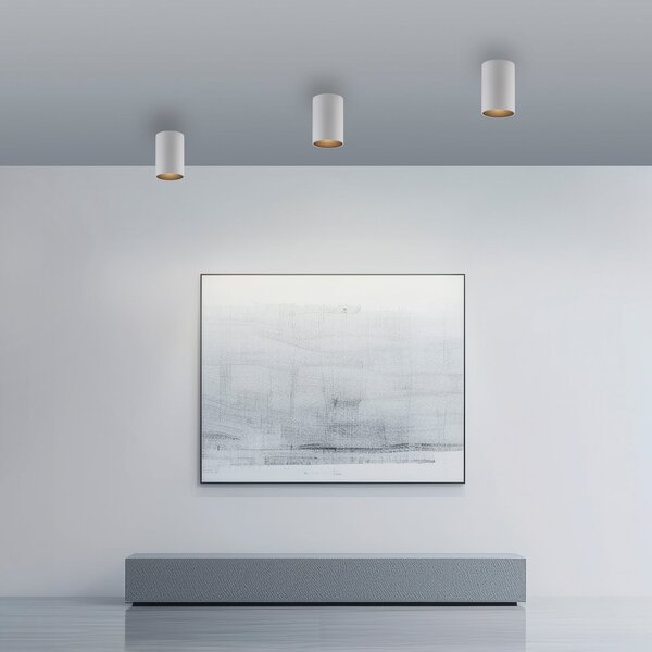 PURE Φωτιστικό οροφής LED για μπάνιο Point, λευκό, Ø 6 cm, μέταλλο, IP44, ρυθμιζόμενος, Λευκό, Μπάνιο, Μέταλλο, σύγχρονο