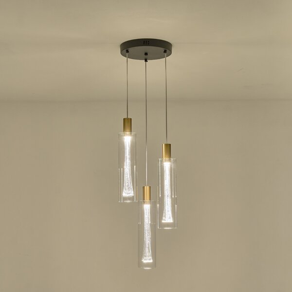 Φωτιστικό Οροφής Τρίφωτο LED Eurolamp Vial 144-15102