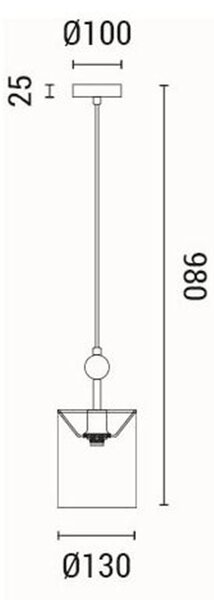 Φωτιστικό Οροφής Μονόφωτο Eurolamp Verona 144-24067