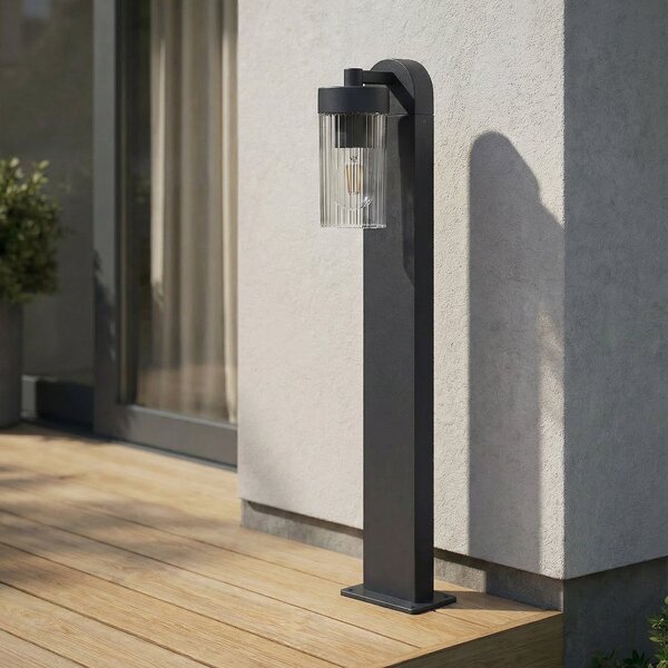 Lindby Φωτιστικό Kaliro, ανθρακί, 60 cm, E27, IP54, Μαύρο, Αλουμίνιο, σύγχρονο