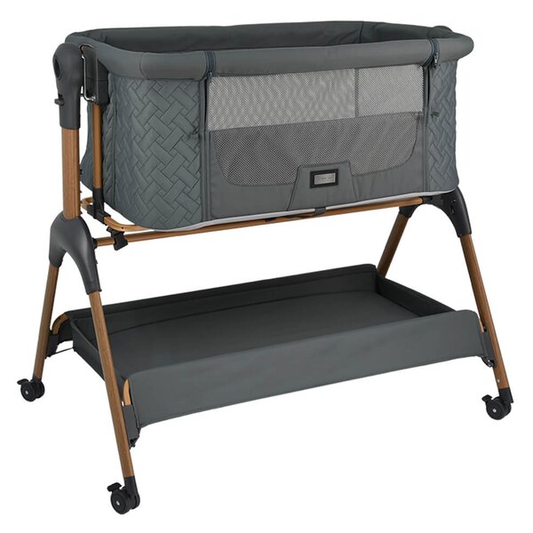 Λίκνο (0+ Μηνών/Έως 9kg) Bebe Stars Style 2 in 1 Smoked Grey 847-186