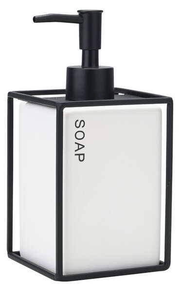 Dispenser Μπάνιου 450ml (8.5x8.5x18.5) Estia Cage Λευκό 02-30018