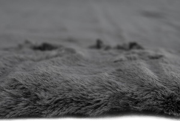 Χαλί Διαδρόμου Γούνινο (80x150) Polcarpet Rabbit D.Grey