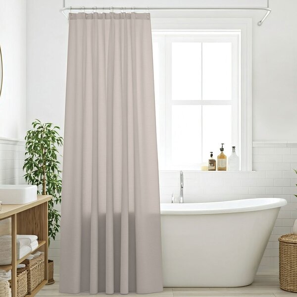 Κουρτίνα Μπάνιου (200x180) Με Κρίκους Das Home Bath 0808 Taupe