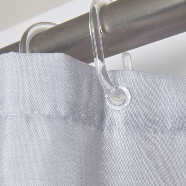 Κουρτίνα Μπάνιου (240x180) Με Κρίκους Das Home Bath 0805 Grey