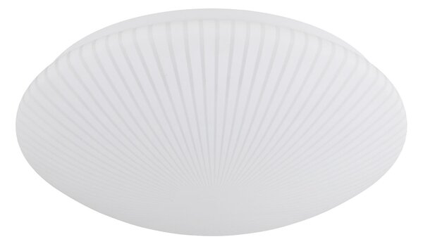 Searchlight Φωτιστικό οροφής LED Malta, Ø 39 cm, λευκό, ακρυλικό, CCT, Λευκό, Σαλόνι / τραπεζαρία, Πλαστικό
