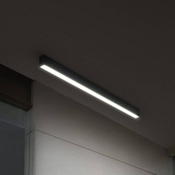OSRAM LED φωτιστικό οροφής Office line Cuboid μαύρο 4000 K DIM, ρυθμιζόμενος, Μαύρο, Μελέτη / Γραφείο, Αλουμίνιο, σύγχρονο
