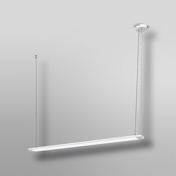 OSRAM LED κρεμαστό φωτιστικό Office line Slab λευκό 4.000 K DIM, ρυθμιζόμενος, Λευκό, Μελέτη / Γραφείο, Αλουμίνιο, σύγχρονο