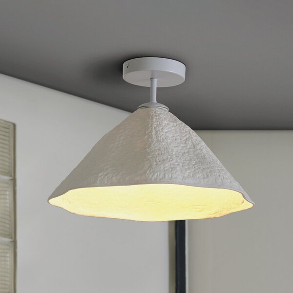 OSRAM Οροφής Decor Lotus Leaf, 1-φωτιστικό, λευκό, χαρτί, E27, ρυθμιζόμενος, Λευκό, Σαλόνι / τραπεζαρία, Χαρτί / χαρτόνι