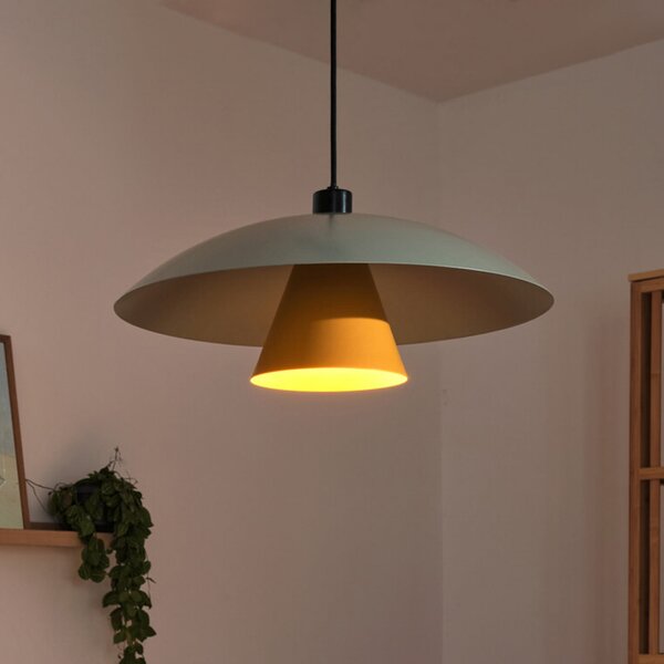 OSRAM Κρεμαστό φωτιστικό Decor Flying Mushroom πράσινο/κίτρινο, ατσάλι, E27, ρυθμιζόμενος, Πράσινο, Κουζίνα, Μέταλλο, σύγχρονο