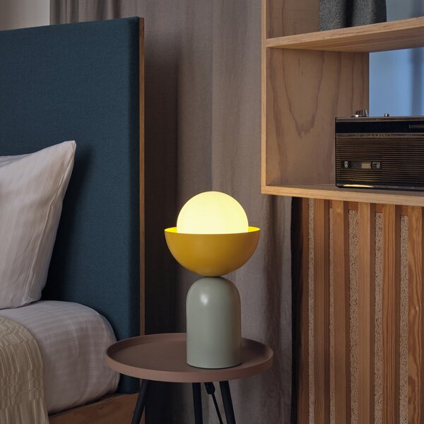OSRAM Λάμπα τραπεζιού Decor Bowl, πράσινο/κίτρινο, ατσάλι, E14, Πράσινο, Σαλόνι / τραπεζαρία, Μέταλλο, σύγχρονο