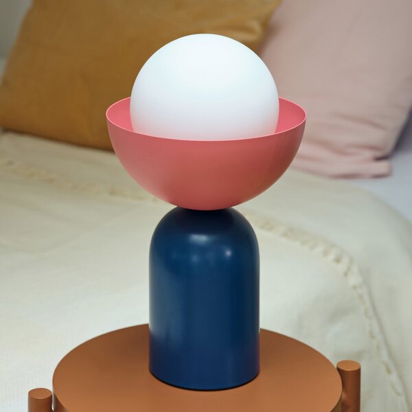 OSRAM Επιτραπέζια λάμπα Decor Bowl, μπλε/ροζ, ατσάλι, E14, Μπλε, Σαλόνι / τραπεζαρία, Μέταλλο, σύγχρονο