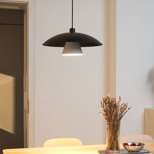 OSRAM Κρεμαστή λάμπα Decor Flying Mushroom μαύρο/λευκό, ατσάλι, ρυθμιζόμενος, Μαύρο, Κουζίνα, Μέταλλο, σύγχρονο