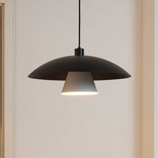 OSRAM Κρεμαστή λάμπα Decor Flying Mushroom μαύρο/λευκό, ατσάλι, ρυθμιζόμενος, Μαύρο, Κουζίνα, Μέταλλο, σύγχρονο