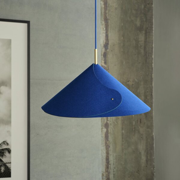OSRAM Κρεμαστό φωτιστικό Decor Flip, μπλε, τσόχα, E14, ρυθμιζόμενο, ρυθμιζόμενος, Μπλε, Σαλόνι / τραπεζαρία, Ύφασμα / Κλωστοϋφαντουργία