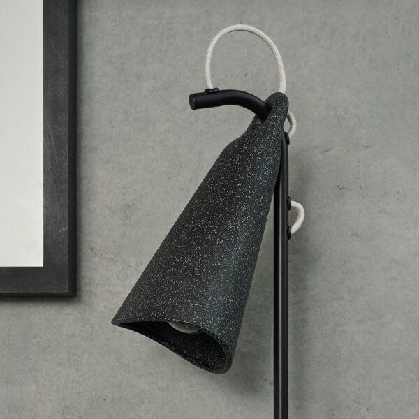 OSRAM Φωτιστικό δαπέδου Decor Bell, μαύρο, ατσάλι, E27, ύψος 120 cm, Μαύρο, Σαλόνι / τραπεζαρία, Μέταλλο, σύγχρονο