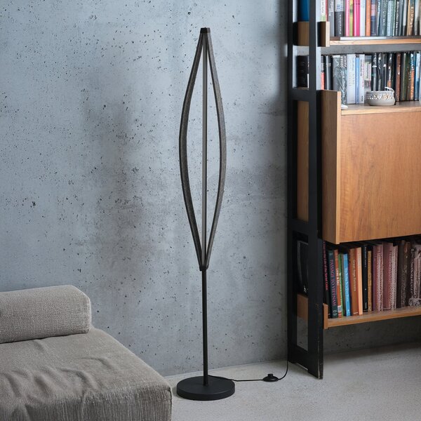 OSRAM LED-Stehleuchte Decor Flat Felt, γκρι, τσόχα, 3.000 K, Γκρι, Σαλόνι / τραπεζαρία, Ύφασμα / Κλωστοϋφαντουργία, σύγχρονο