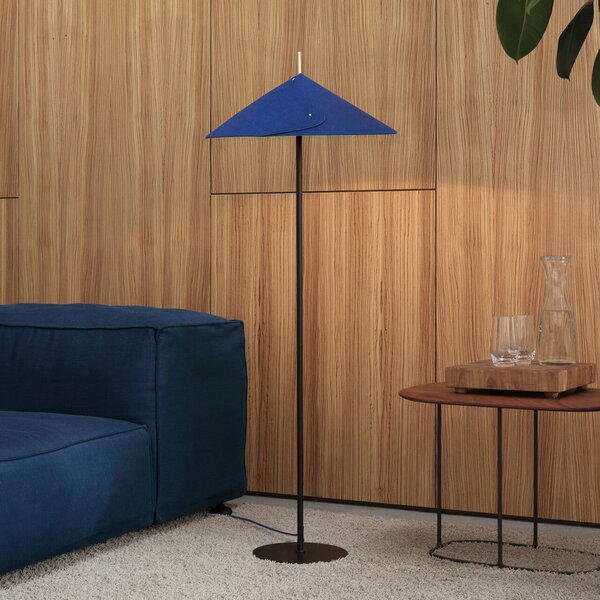 OSRAM Φωτιστικό δαπέδου Decor Flip, μπλε, τσόχα, E14, ρυθμιζόμενο, Μπλε, Σαλόνι / τραπεζαρία, Μέταλλο