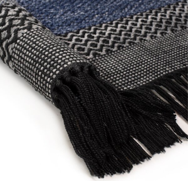 Χαλί All Season (140x200) Βιοκαρπέτ Barito BAR-01 Blue Black