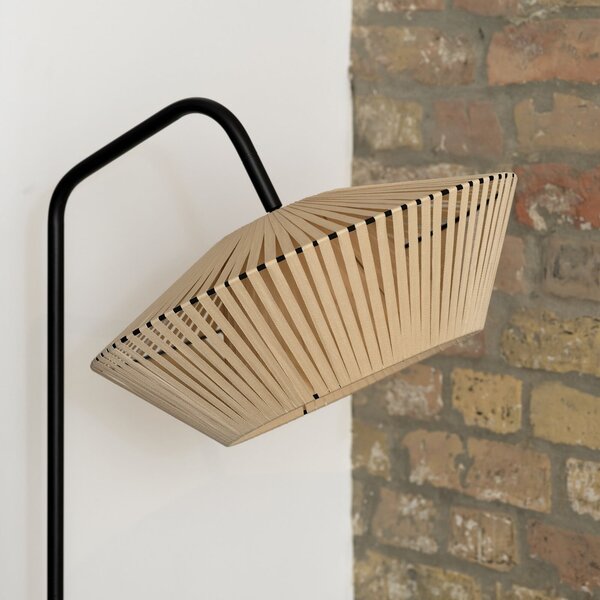 OSRAM Φωτιστικό δαπέδου Decor Stripes, μπεζ, ύφασμα, E14, Μπεζ, Σαλόνι / τραπεζαρία, Ύφασμα / Κλωστοϋφαντουργία