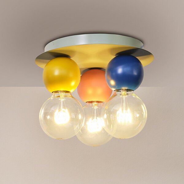 OSRAM Φωτιστικό οροφής Decor Bubble, 3-φωτιστικά, ατσάλι, πολύχρωμο, E27, ρυθμιζόμενος, Πολύχρωμο, Σαλόνι / τραπεζαρία, Μέταλλο, σύγχρονο