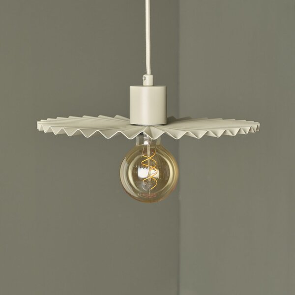 OSRAM Κρεμαστό φωτιστικό Decor Plissee, μπεζ, χάλυβας, E27, ρυθμιζόμενος, Μπεζ, Σαλόνι / τραπεζαρία, Μέταλλο, σύγχρονο