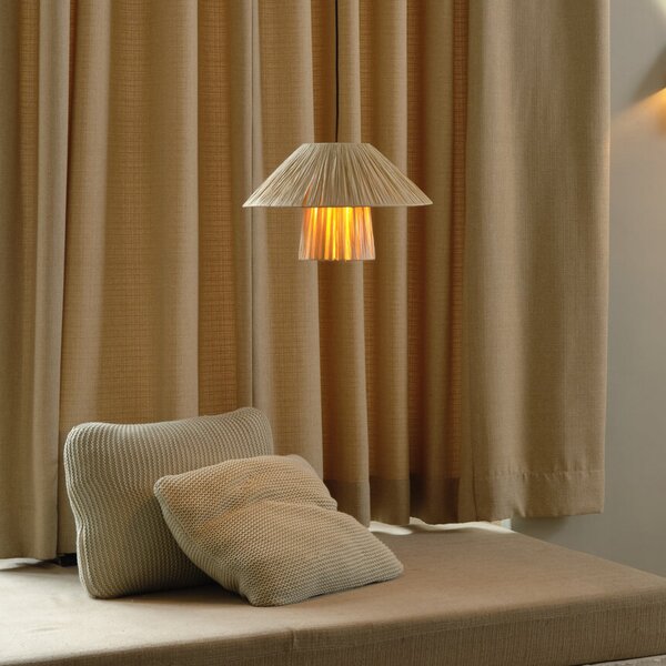 OSRAM Κρεμαστό φωτιστικό Decor Bamboo Paper Hat Ø 40 cm, μπαμπού, E27, ρυθμιζόμενος, Καφέ / Σκουριάς, Σαλόνι / τραπεζαρία, Μπαμπού, Εξοχική κατοικία / Ρουστίκ