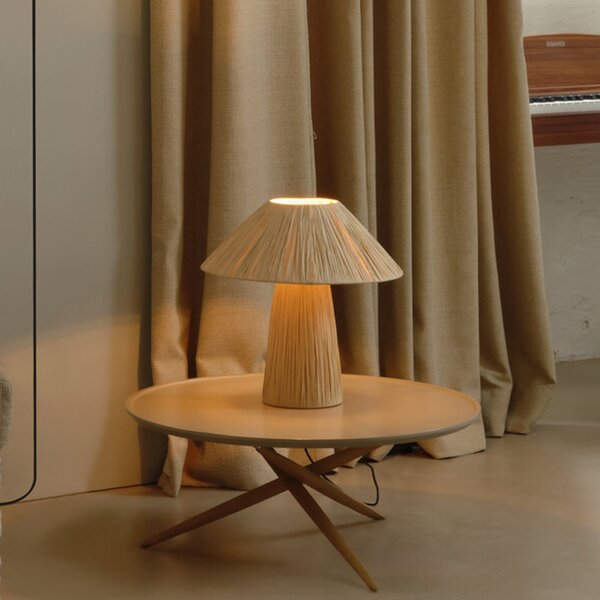 OSRAM Λάμπα τραπεζιού Decor Bamboo Paper Hat, μπαμπού, E27, Καφέ / Σκουριάς, Σαλόνι / τραπεζαρία, Μπαμπού, Εξοχική κατοικία / Ρουστίκ