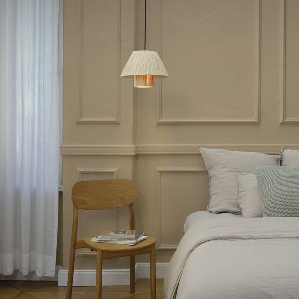 OSRAM Κρεμαστό φωτιστικό Decor Bamboo Paper Hat Ø 28 cm, μπαμπού, E27, ρυθμιζόμενος, Καφέ / Σκουριάς, Σαλόνι / τραπεζαρία, Μπαμπού, Εξοχική κατοικία / Ρουστίκ