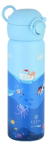 Παγούρι - Θερμός 500ml Με Καλαμάκι Estia Save The Aegean Ocean Play 01-33101