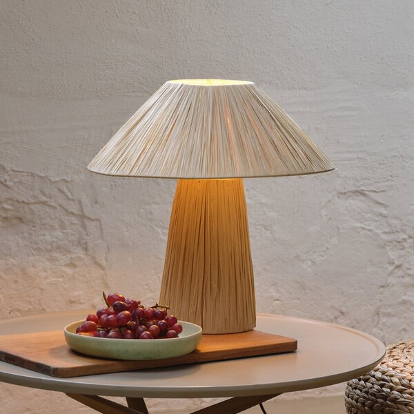 OSRAM Λάμπα τραπεζιού Decor Bamboo Paper Hat, μπαμπού, E27, Καφέ / Σκουριάς, Σαλόνι / τραπεζαρία, Μπαμπού, Εξοχική κατοικία / Ρουστίκ