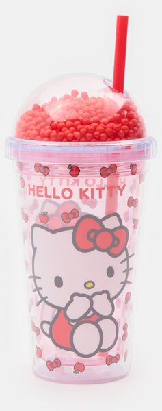 Sinsay - Κούπα με καπάκι και καλαμάκι Hello Kitty - πολυχρωμο