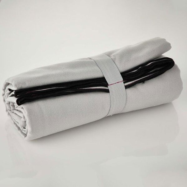 Πετσέτα Θαλάσσης Microfiber (90x160) Whitegg Grey S0102-2